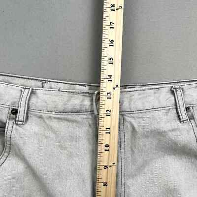 Vintage LA Gate Jeans Mens 40 Gray Denim Baggy Fit Straight Leg Hip Hop Skater