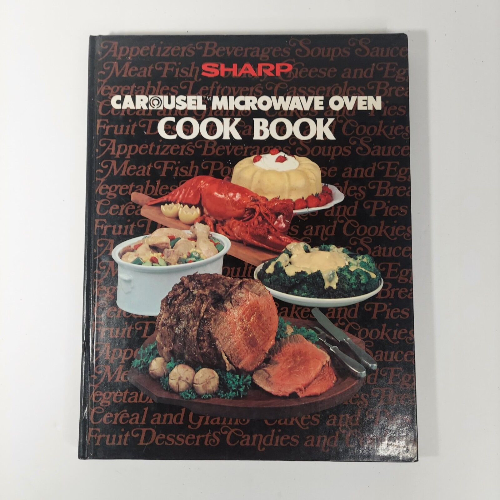 VTG 1980s SHARP Carousel Microwave Oven Cook Book Vintage Cookbook Hardcover