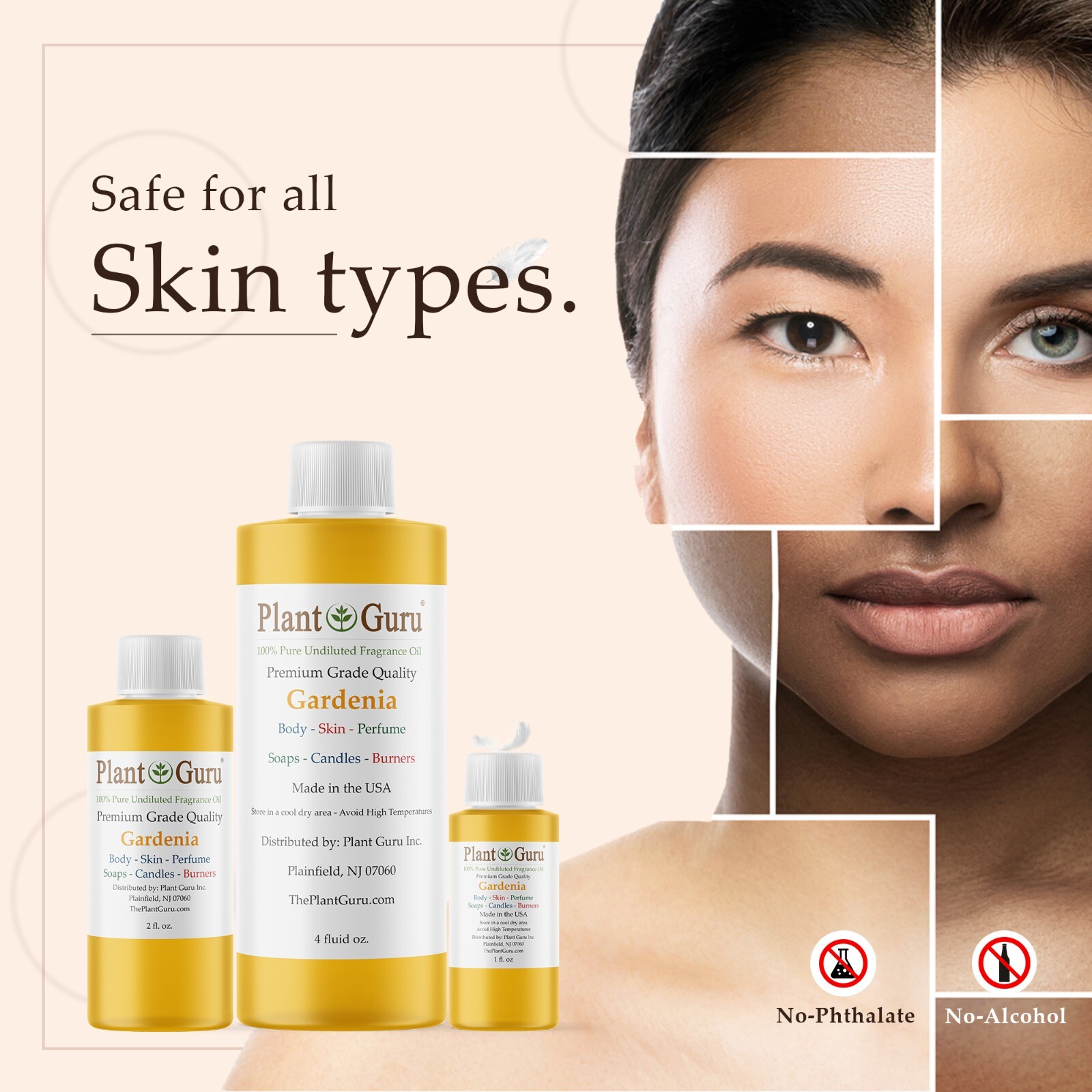 Gardenia Fragrance Oil For Candle, Soap Making, Diffuser and Burners