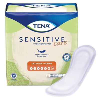 TENA Incontinent Pad 16'' L Regular Length 10 Ct