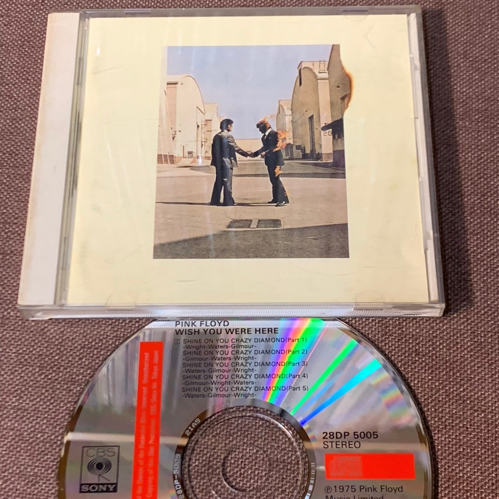 PINK FLOYD Wish You Were Here JAPAN CD 28DP5005 21A9 CSR w