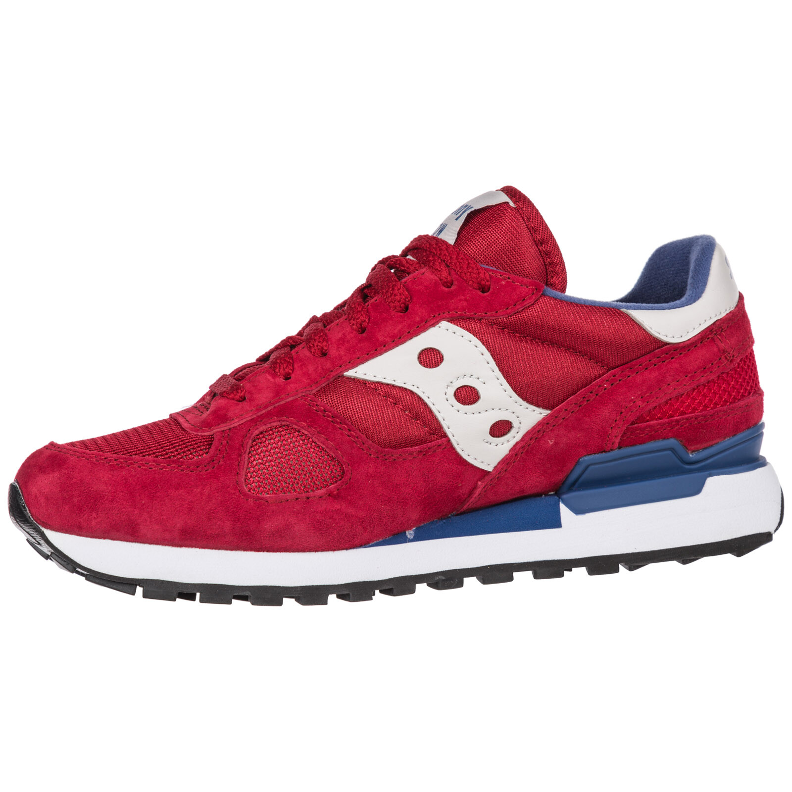 SAUCONY MEN'S SHOES SUEDE TRAINERS SNEAKERS NEW SHADOW O RED E09 | eBay