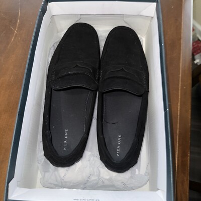 PIER ONE Penny Loafer Mokassins Schuhe Slipper Mokassin 11.5 US Shoes Black