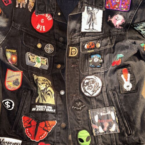 Supreme Patches Denim Trucker Jacket Denim Jackets Official Supreme Patches Denim Trucker Jacket Denim Jackets Official