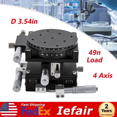 4 Axis XYZR Manual Linear Stage Trimming Platform Bearing Tuning Sliding Table