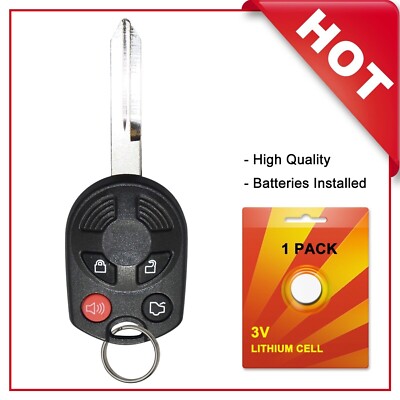 Replacement for Ford Keyless Entry Remote Head Key Fob OUCD6000022 4D63-80 Chip