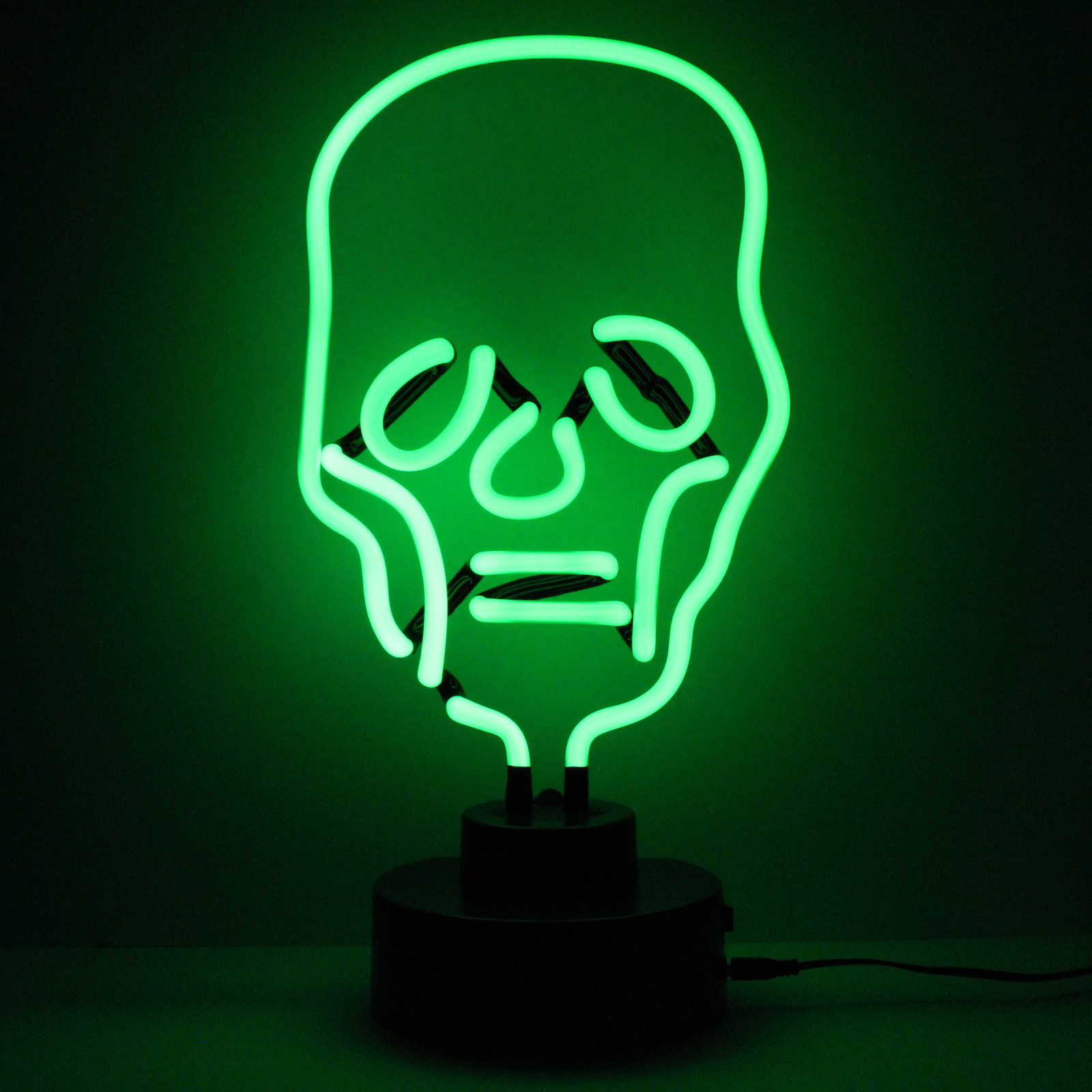 skull desk lamp