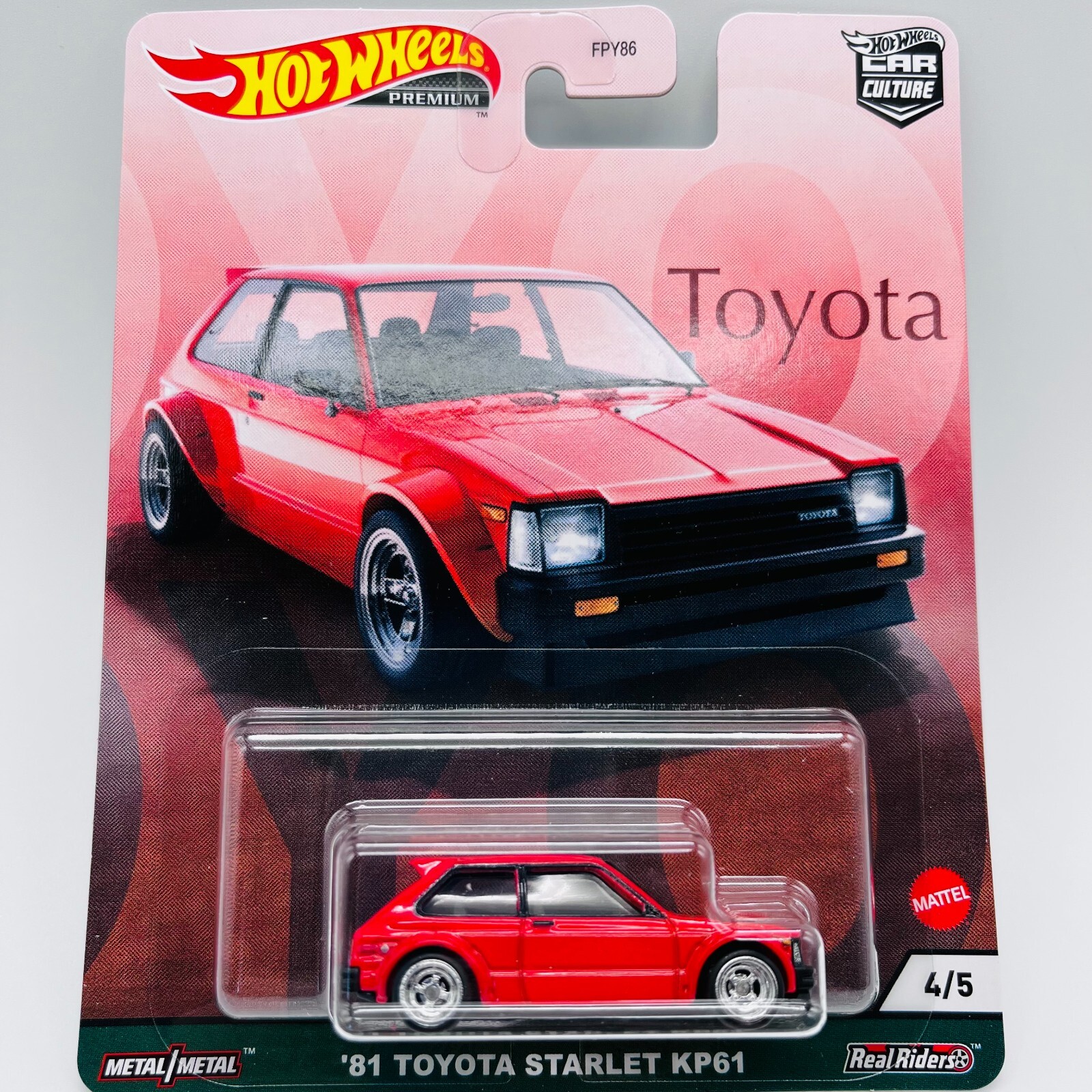 kei Hot Wheels ILTRA HOTS '81 TOYOTA STARLET KP 61 JBY 66 New