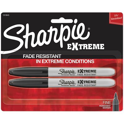 Sharpie Extreme Permanent Markers, 2-Pack, Black (1919845)