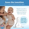 Dr. Brown's Natural Flow Anti-Colic Options+ Narrow Baby Bottle, 8 oz/250 mL, with Level 1 Slow Flow Nipples, 0m+, 4 Pack