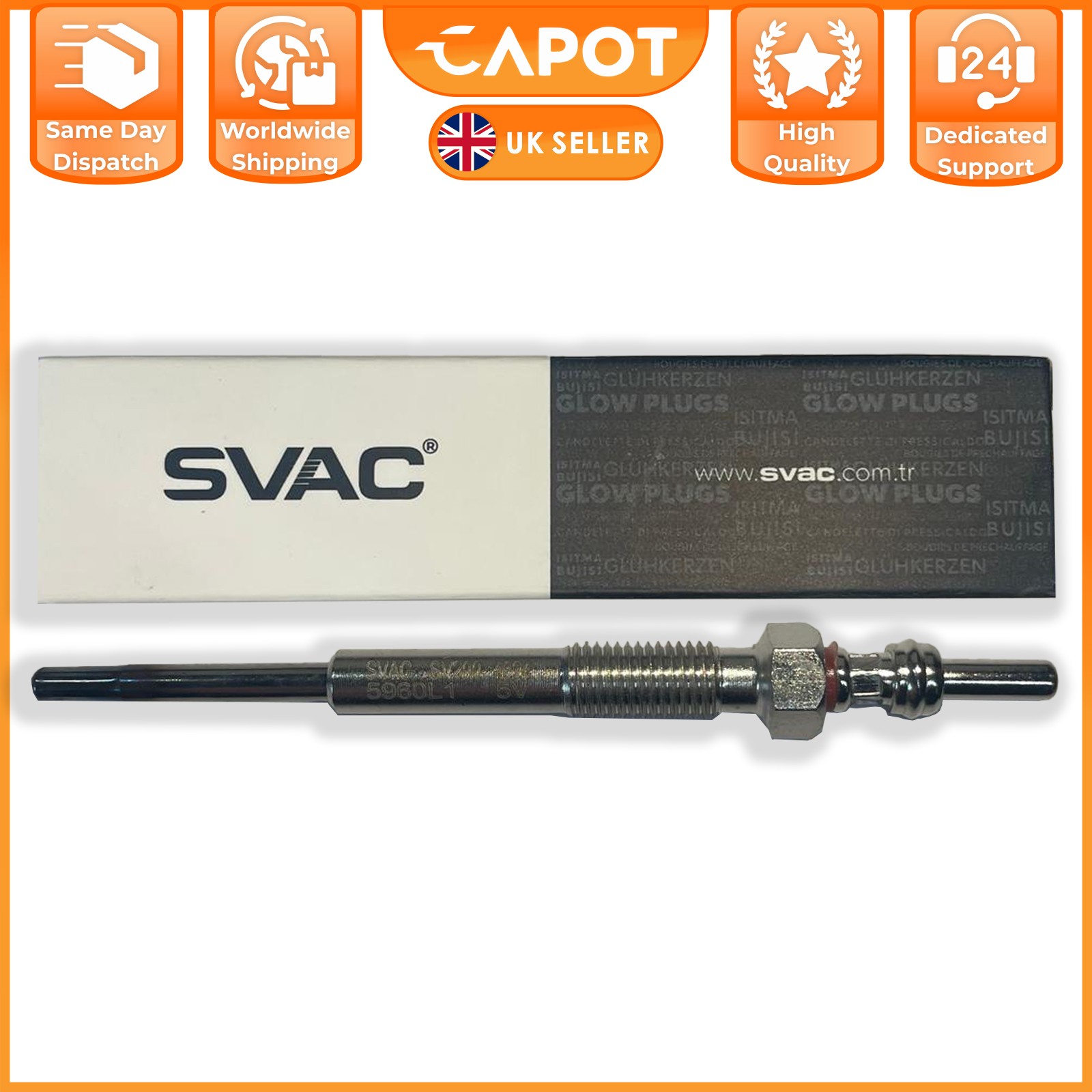For Jaguar XF Ford Land Rover 2.2D 1X Glow Plug JDE13601 1694936 LR022300 5960L1