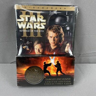 Star Wars III Revenge of the Sith DVD Target Limited Ed. Collectible Coin New