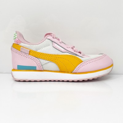 

Кроссовки Puma Girls Future Rider 382598-01 Розовый Повседневная Обувь Размер 11C, Future Rider