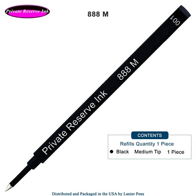 Private Reserve Ink Schmidt 888 Rollerball Refill Black Medium Tip