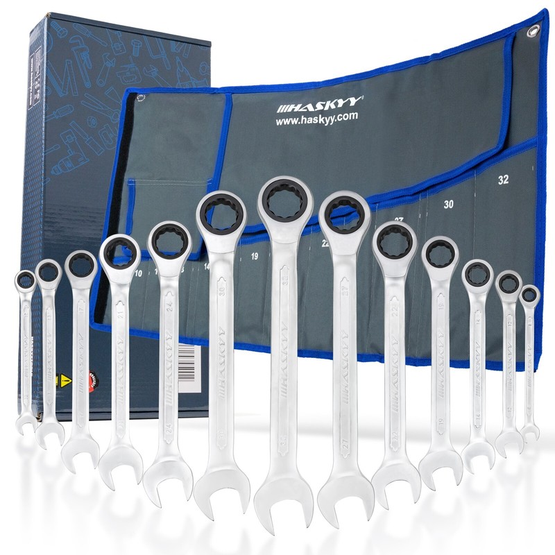 RatschenschlÃ¼Ssel Maul Ring Sw 8-32 Mm Set Ratsche SchÃ¼Ssel Ringsatz 13 Tlg.