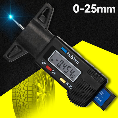 LCD Digital Tire Tread Depth Gauge Caliper Tool Measure Truck Car Motorcycle US
