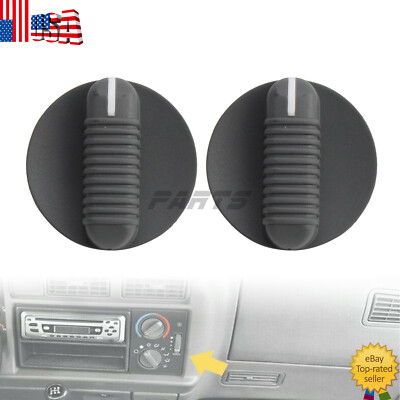 2x Climate Control Knob For Chevy Blazer S10 GMC Sierra Silverado Truck V6 95-97