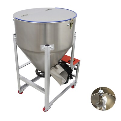 INTBUYING  Industry Mixer Blender 165LBS(75KG) Capacity Plastic Particles Mixer