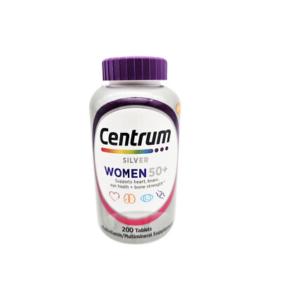Centrum Silver Women 50+ Multivitamin 200 Tablets Exp 10/2025