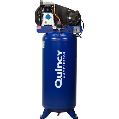 Quincy Single-Stage Air Compressor- 3.5 HP, 60-Gallon Vertical Tank