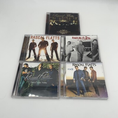 Rascal Flatts 5 CD Lot Feels Like Today Melt Nothing Like This Still Good Music