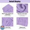 BEAUTYZOO Small Dog Sweater -Turtleneck Pullover Classic Cable Knit Fuzzy Winter Coat Dog Cold Weather Clothes for Small Medium Dogs Puppy Girl Boys,Purple SM