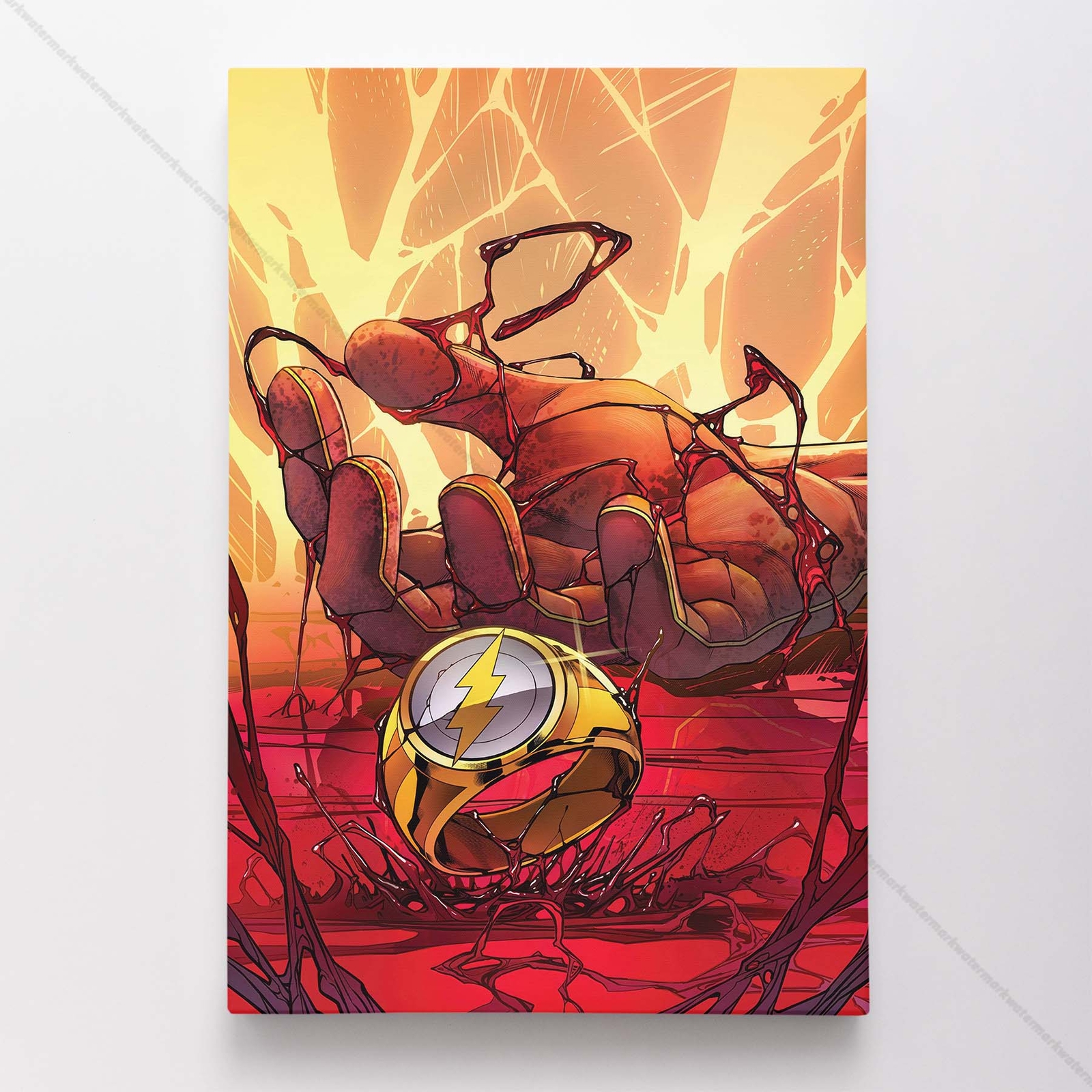 Flash Poster Canvas DC Justice League Comic Book Cover Art Print #4748