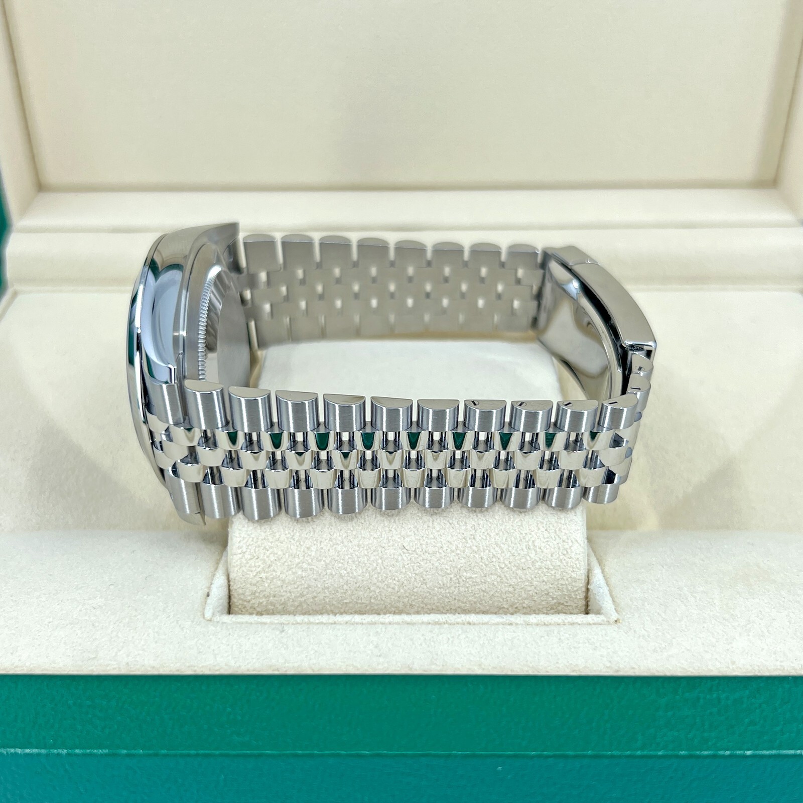 Pre-owned Rolex Datejust 41, Blue Stick, Jubilee, Ref 126300-0002, Unworn, Complete 2023+