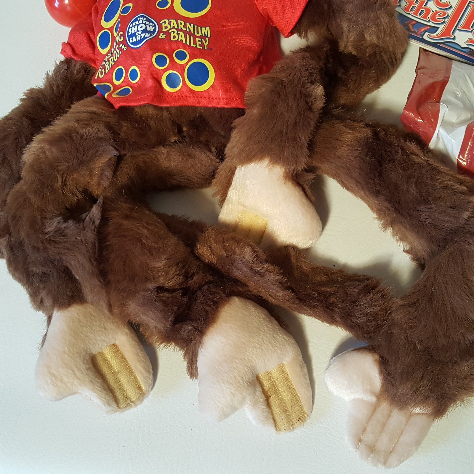 Vintage Ringling Bros Circus 2 Programs & Monkey w/ Nose + Autographs + Bag!