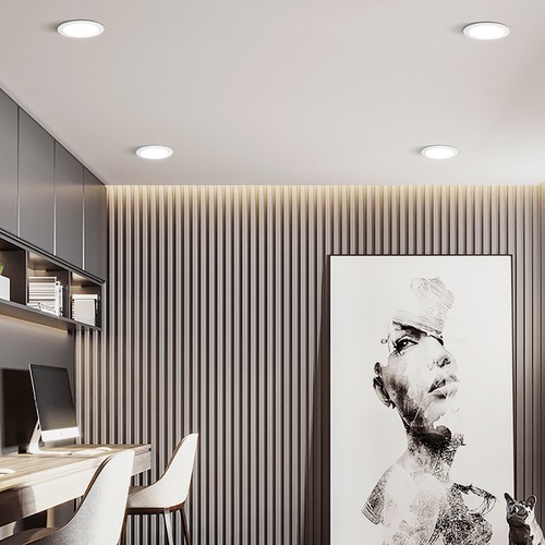 6 Pack / 12 Pack 6 Inch LED Recessed Light with 3CCT - Canless Ultra Thin Wafer