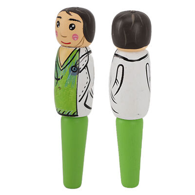 Puppet Pen Wooden Unique Ballpoint Cartoon Doctor Shape Ink Pen For Silly Gif HD