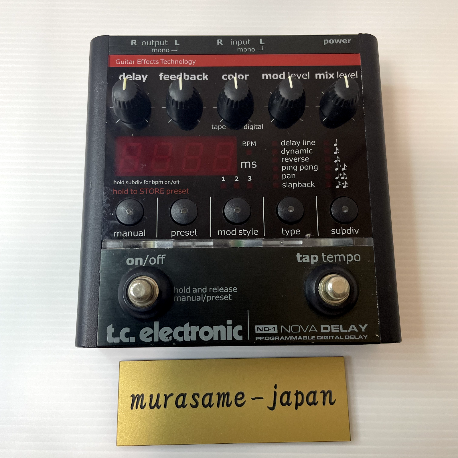 Tc Electronic Nd-1 Nova Delay Programmable Guitar Effects