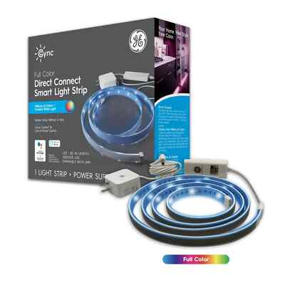 NEW GE Smart Cync LED 80in x 0.25-in x 80-in Full Color Direct Connect LED Strip