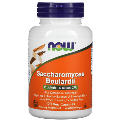 Saccharomyces Boulardii, 5 миллиардов КОЕ, 120 растительных капсул