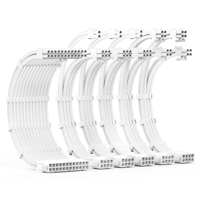 Psu Cable Extension Kit 30cm Length With Combs1x24pin/2x8pin4+4 Eps/3x8pin6p+