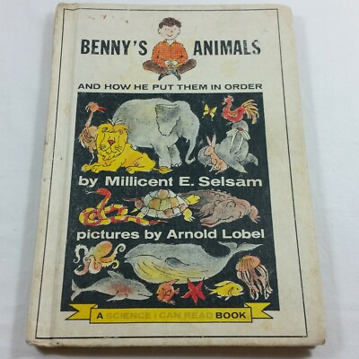 Bennys Animals and How He Put Them In Order Childrens Vintage Book Hardcover