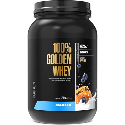 Maxler 100% Golden Whey Protein - 24g of Premium Whey Protein Powder per Serv...