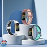 Maledan Compatible with Fitbit Charge 5 Bands/Fitbit Charge 6 Bands for Women Men, Sport Band Soft Wrist Strap for Charge 6 and Charge 5 Watch Accessories, White Black/Smoke Purple/Gray Teal, Small
