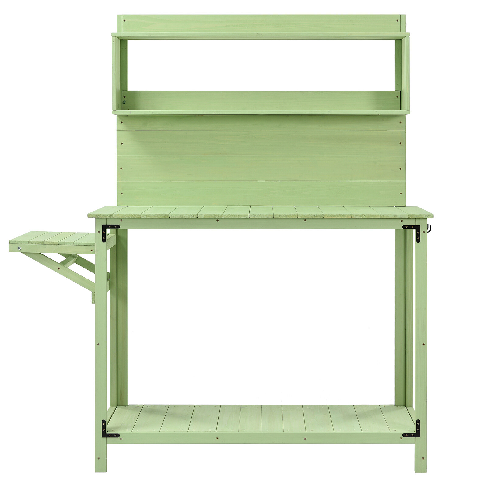 65 inch Garden Wood Workstation Backyard Potting Foldable Bench Table Durable US