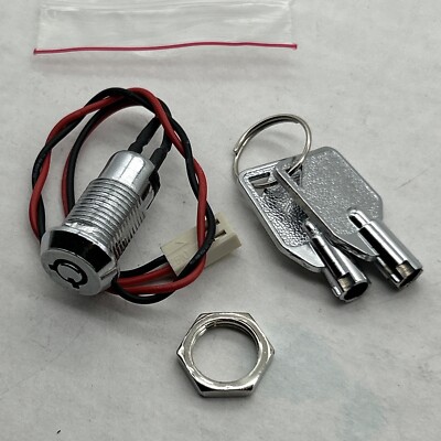 NEW Keyboard PC Case Keylock IBM Computer Tubular 2 keys Wire Connector key lock