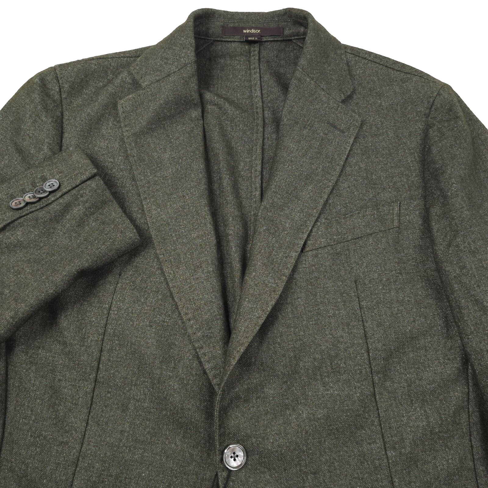 Pre-owned Windsor $1395  Giro D2 Unlined Cashmere Sport Coat Blazer Jacket Mens 40 (eur 50) In Green