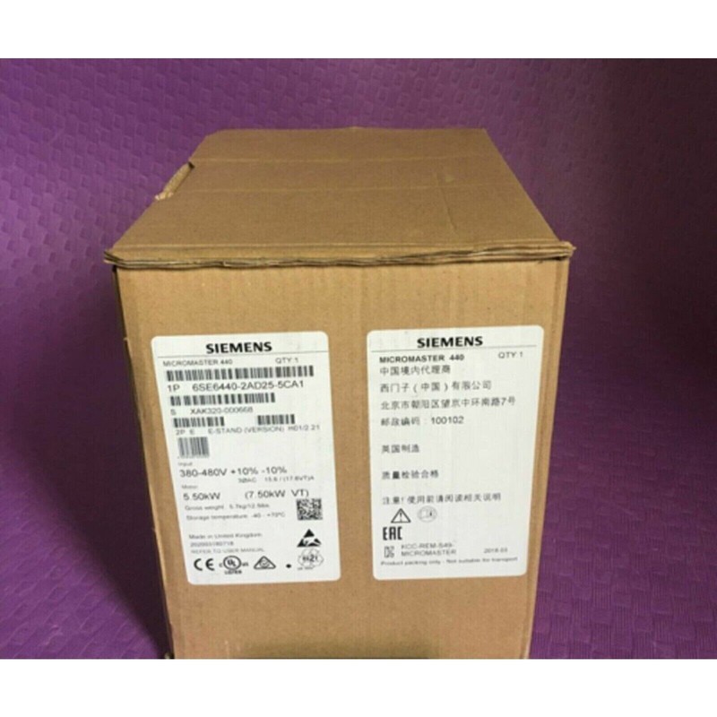 New Siemens 6se6440-2ad25-5ca1 Micromaster440 Without Filter 6se6 440-2ad25-5ca1