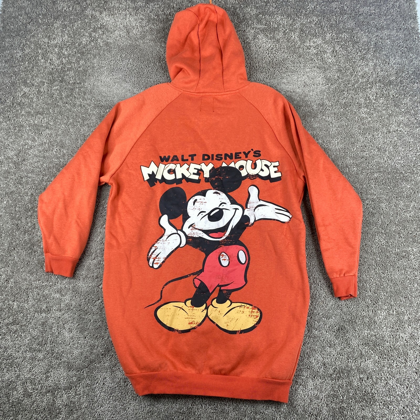 Walt Disney Mickey Mouse Drawstring Hoodie Sweatshirt XS