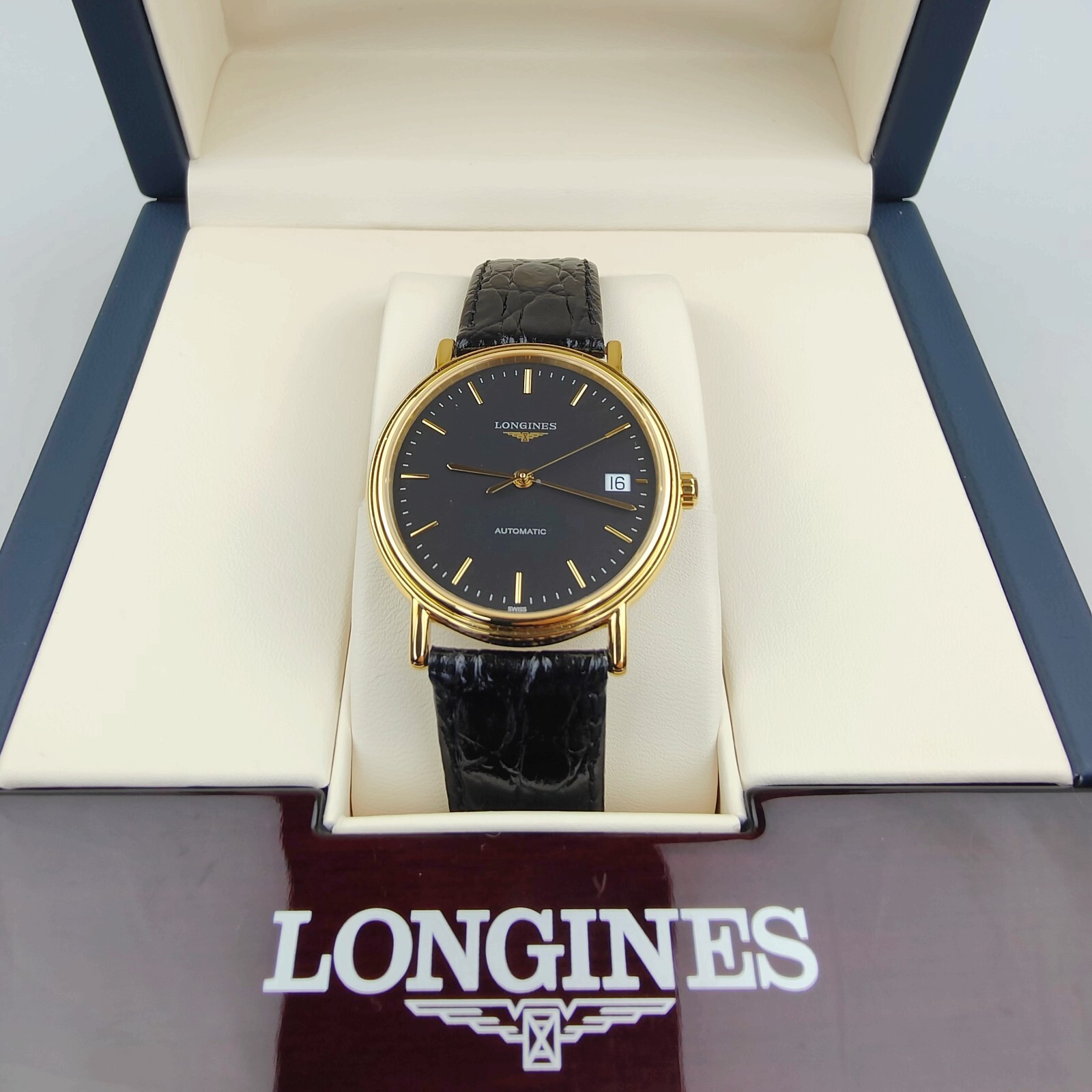 Longines Presence Automatic analog Leather strap women Watch