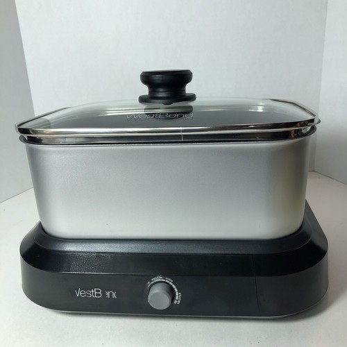 West Bend Slow Cooker and Griddle 87905 5 Qt Non Stick Black