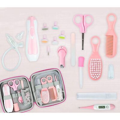 18PC Baby Girl Healthcare Grooming Kit with Electric Nail File Trimmer