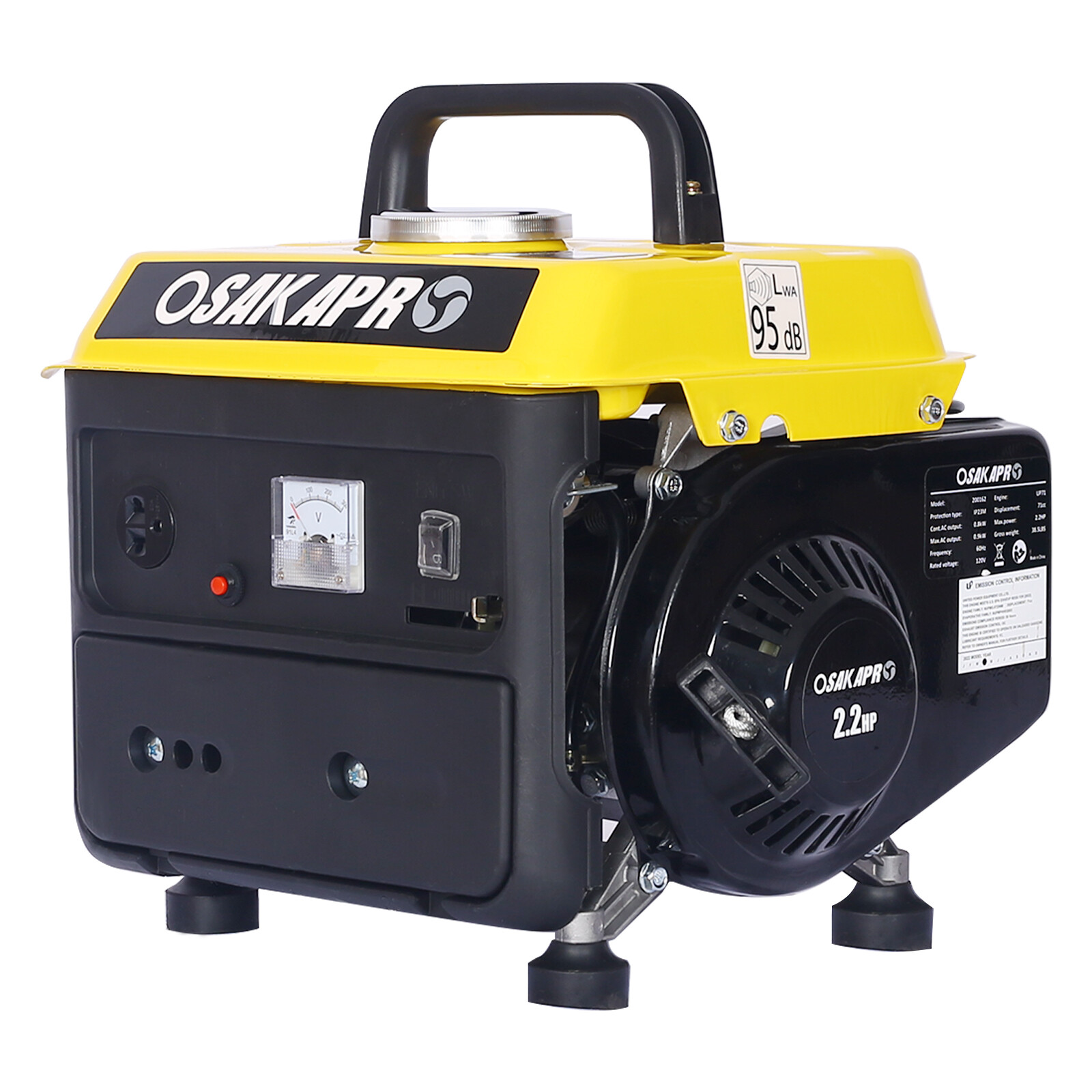 Portable Generator Low Noise Gas Powered Inverter Generator 800
