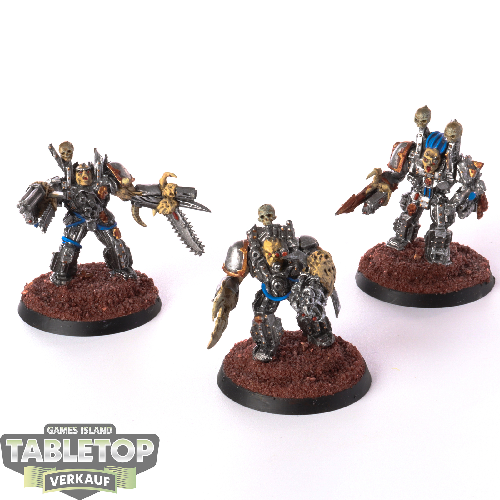 Chaos Space Marines - 3 x Obliterators 1st Edition klassisch - bemalt