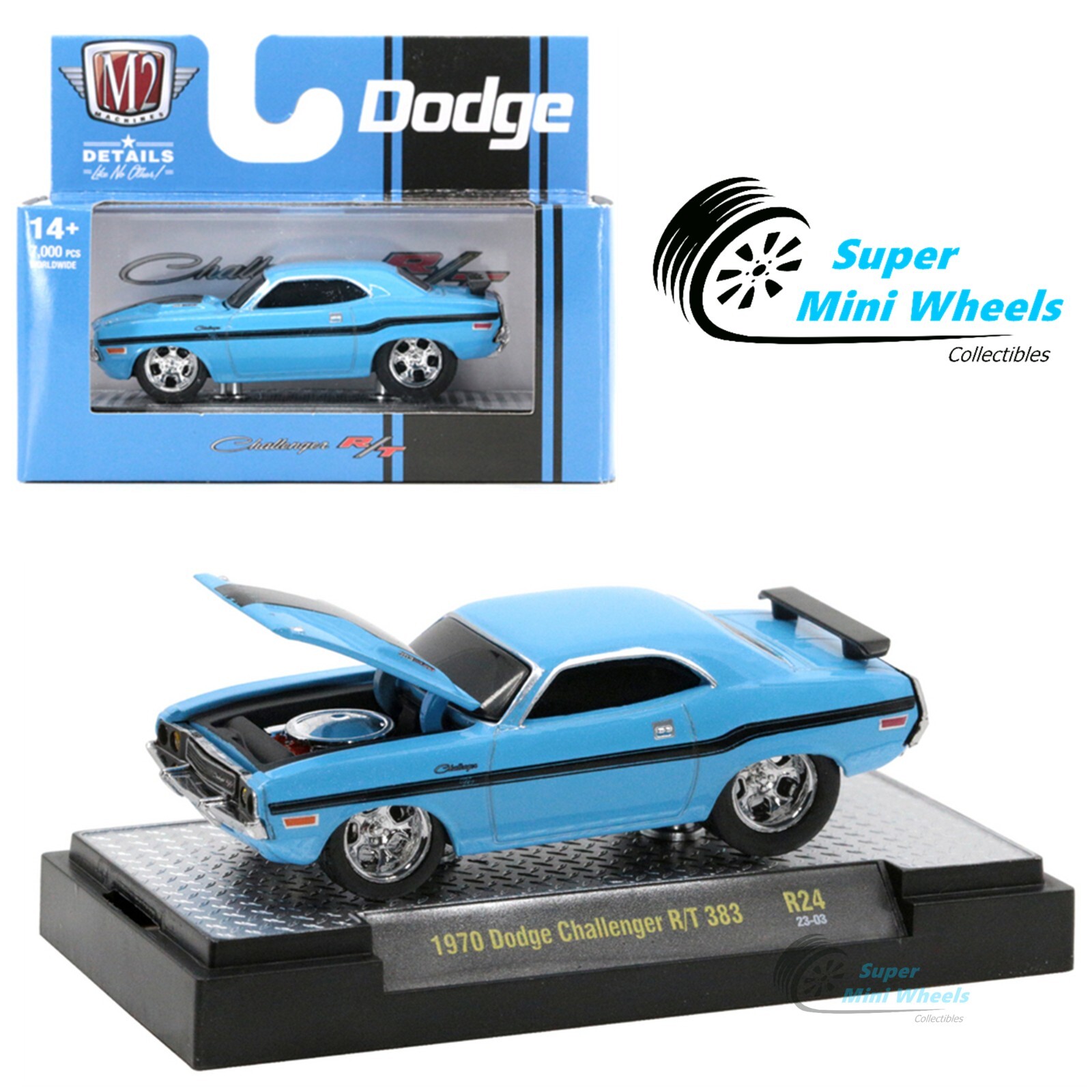 M2マシーン オートクラブ 限定 1970 ダッジ・チャレンジャー M2マシーン 1/24 ダッジ チャレンジャー 1970 T/A グロスブラック