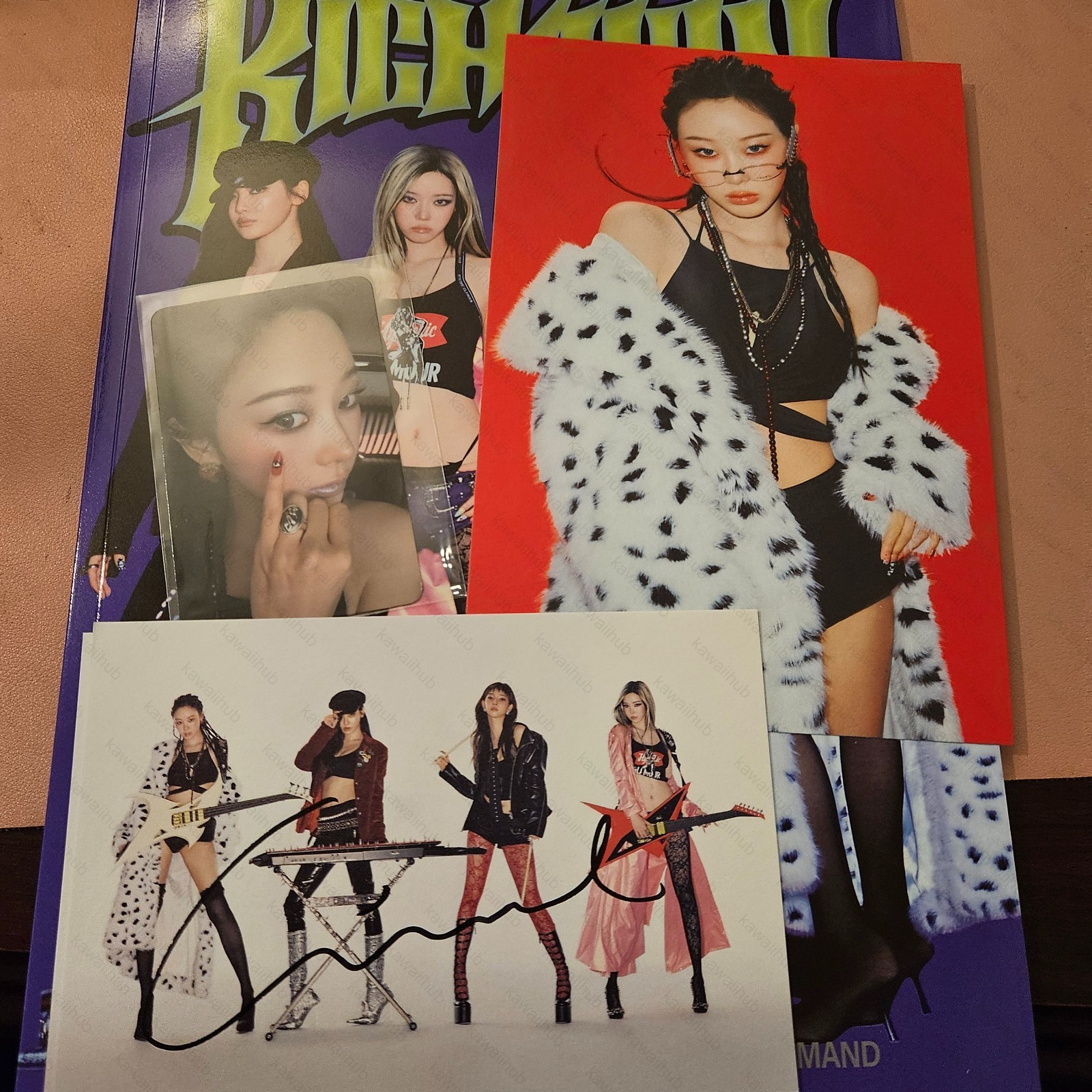 aespa Rich Man US 直筆サイン ポストカード ジゼル ② Rich Man - The 6th Mini Album_ENERGY Ver. (GISELLE Version